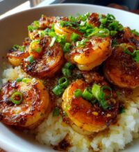 honey garlic shrimp bowls