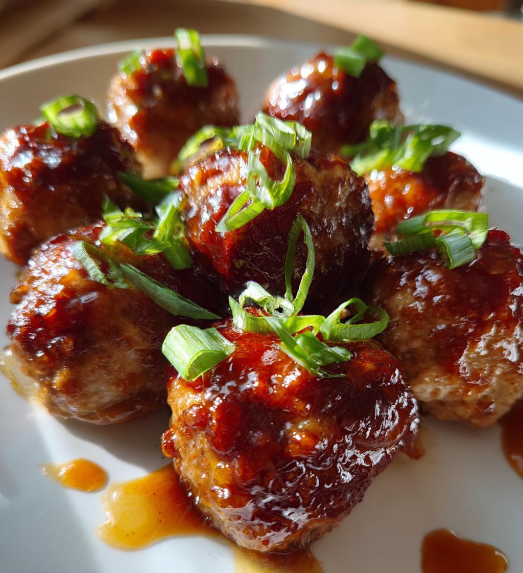honey garlic turkey meatballs