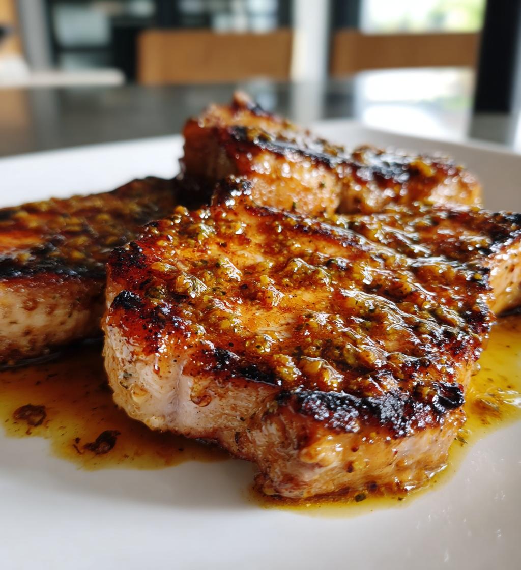 honey mustard pork chops