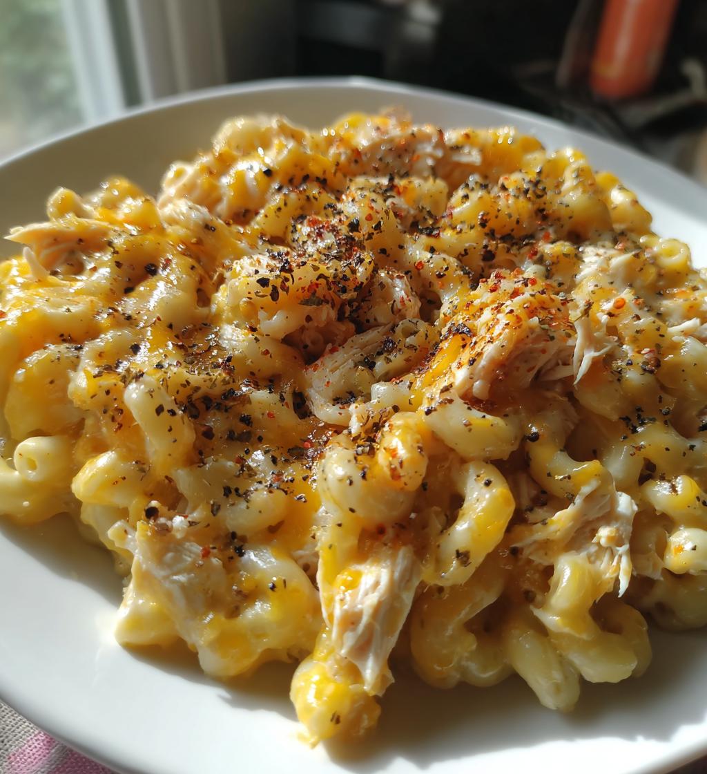 honey pepper chicken mac and cheese - detail 1