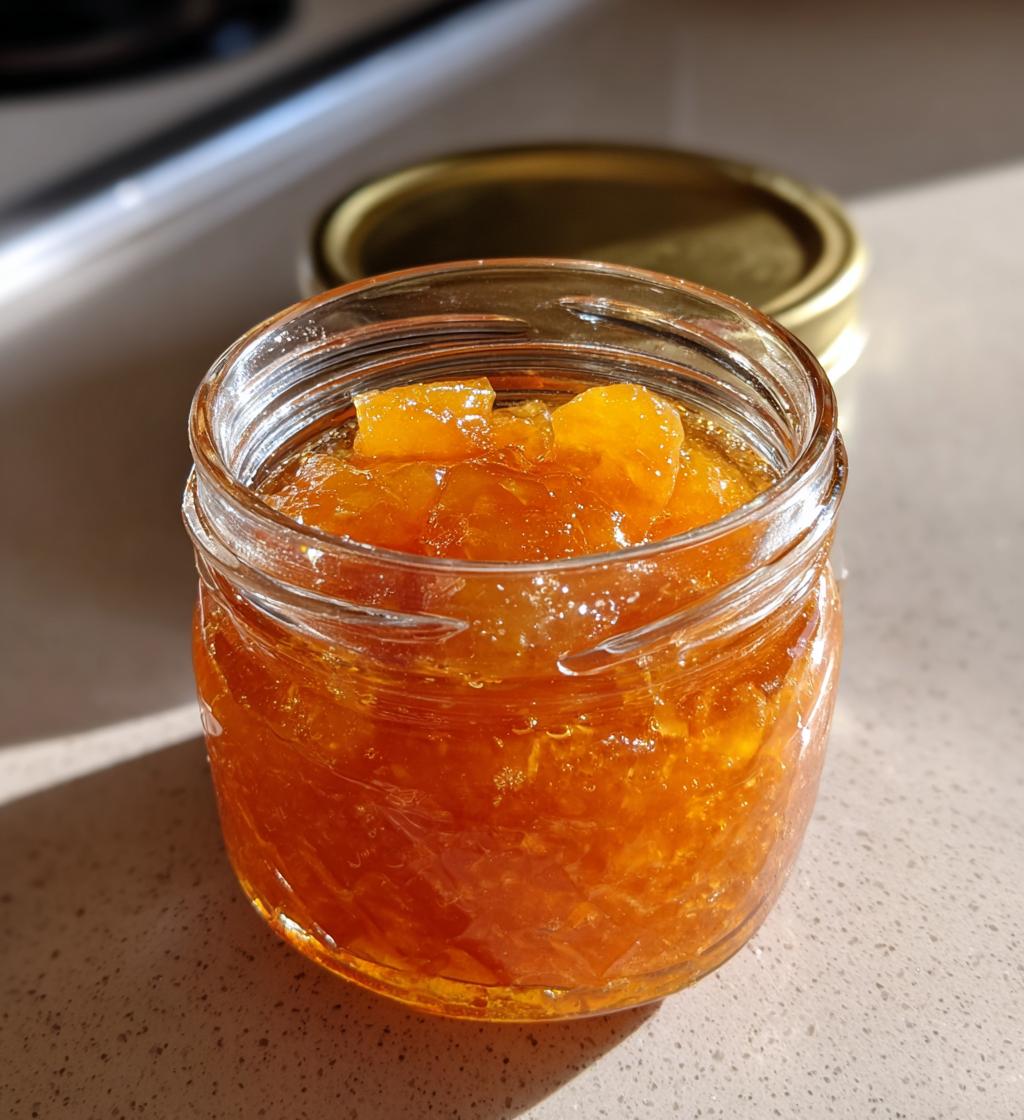 honey sweetened peach jam