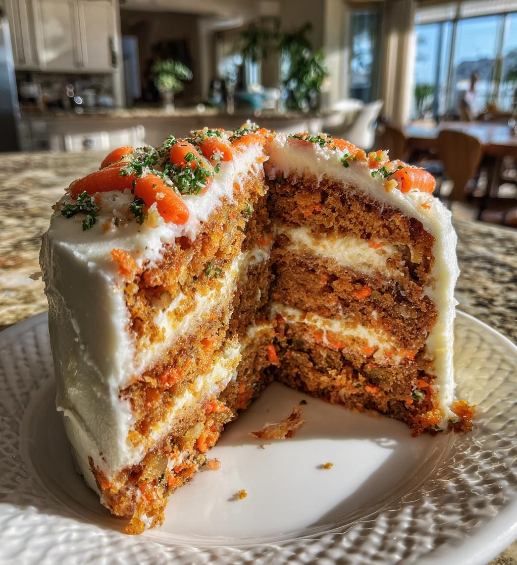 honeybun carrot cake with cheesecake filling - detail 1