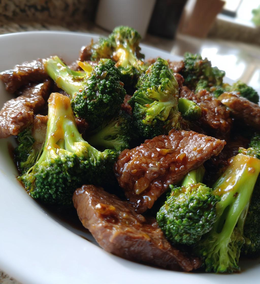 instant pot beef and broccoli - detail 1