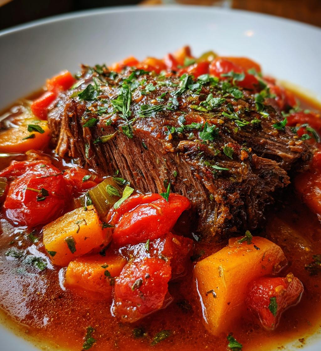 italian pot roast stracotto - detail 1