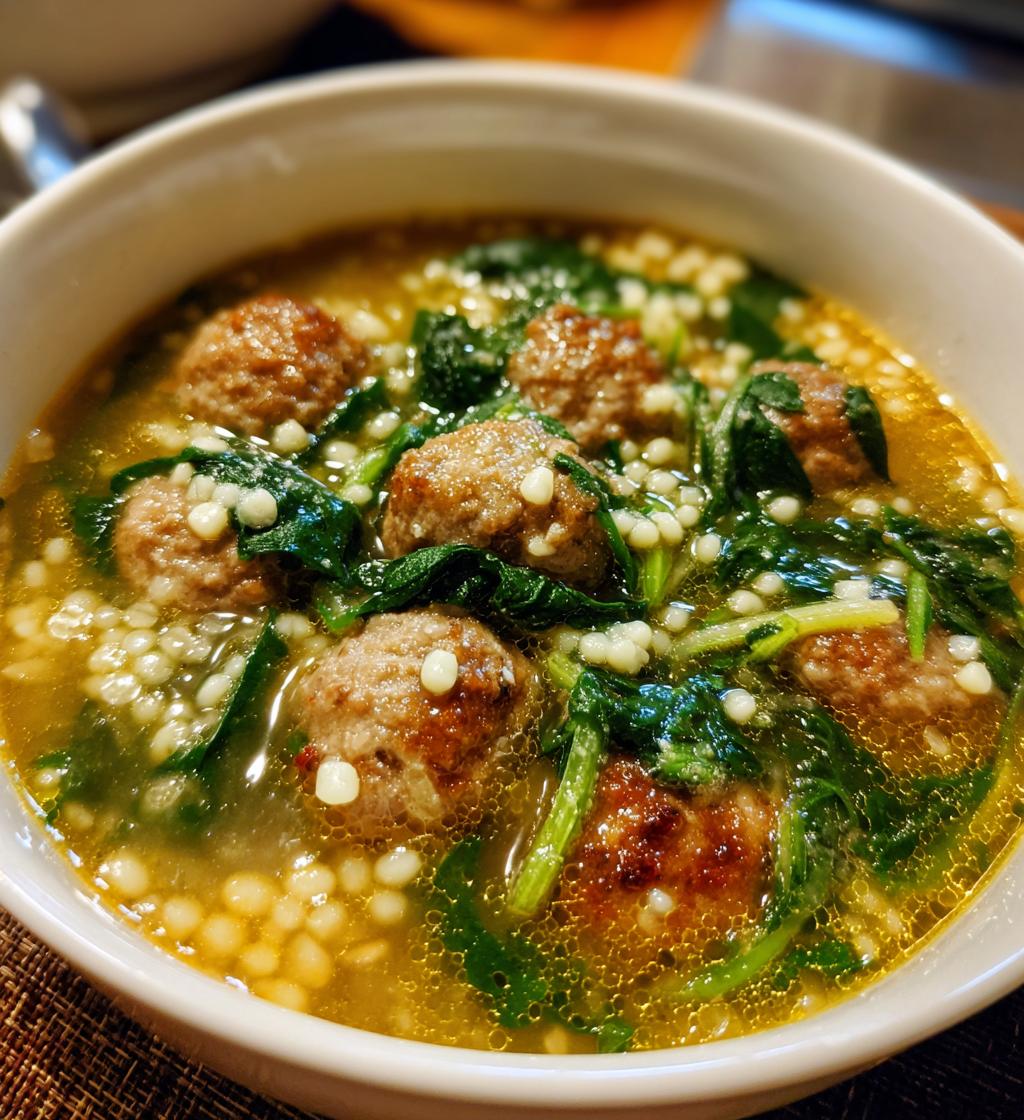 italian wedding soup - detail 1