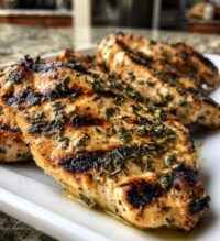 juicy grilled chicken mediterranean herbs