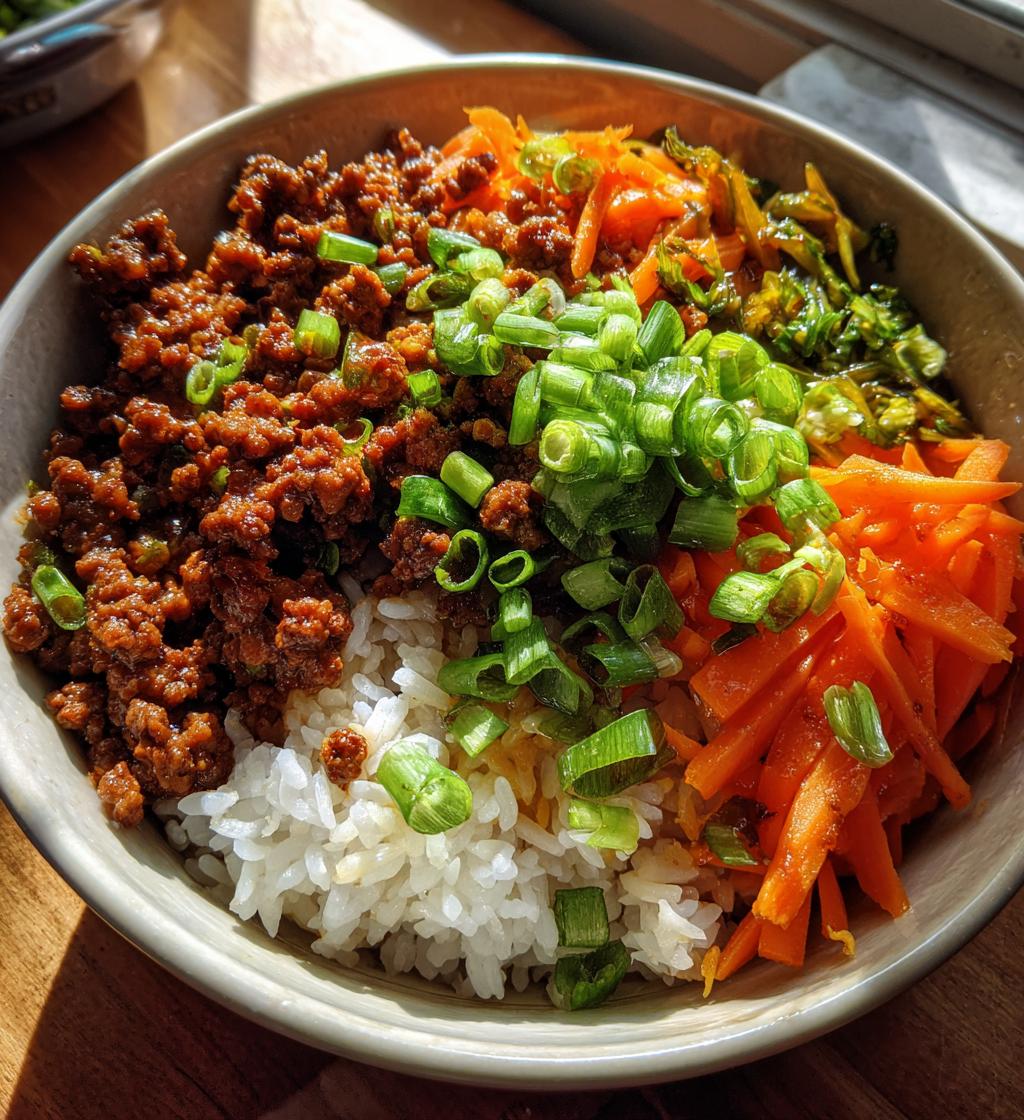 korean ground beef bowl