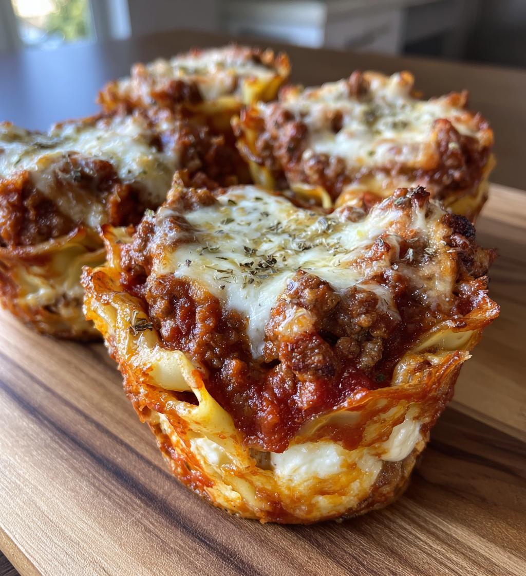 lasagna cups - detail 1