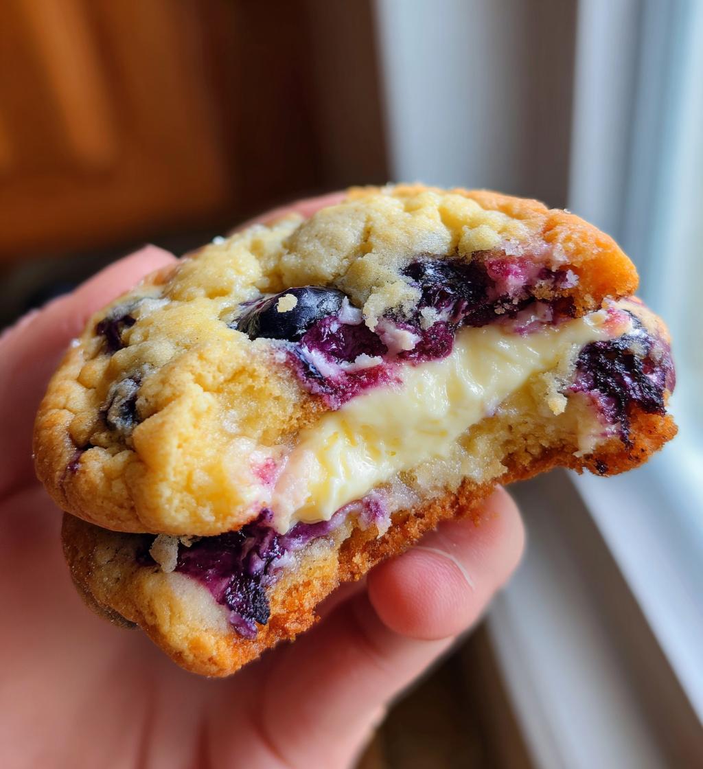 lemon blueberry cheesecake cookies