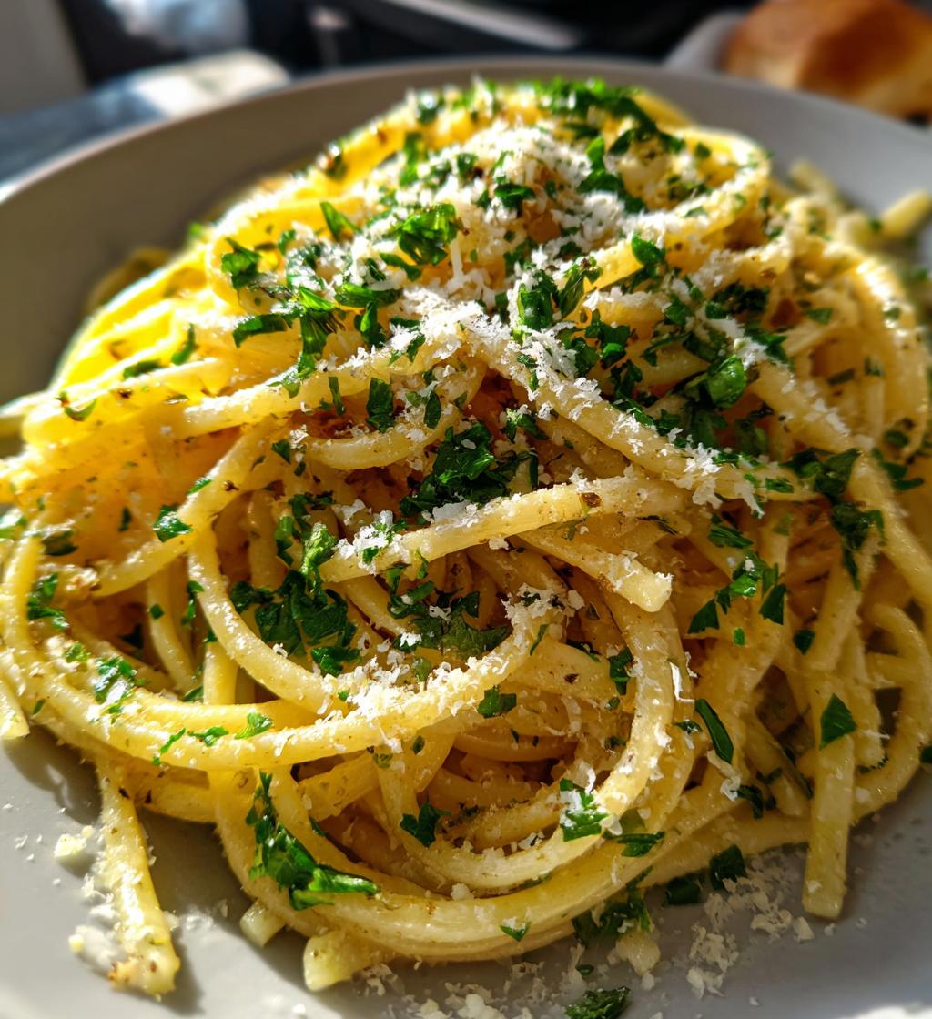 lemon butter linguine - detail 1