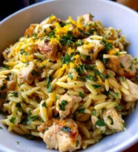 lemon chicken orzo