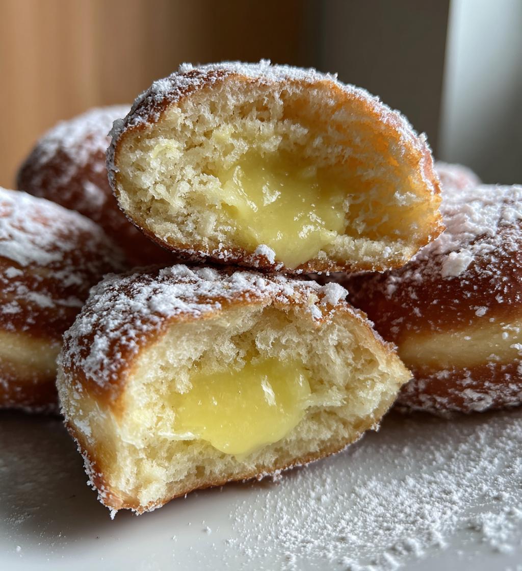 lemon curd filled donuts