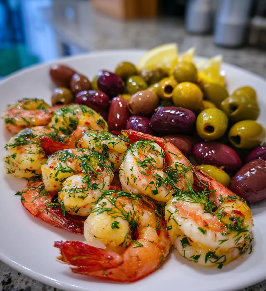 lemon dill shrimp olive antipasto