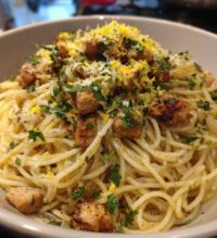 lemon garlic chicken pasta