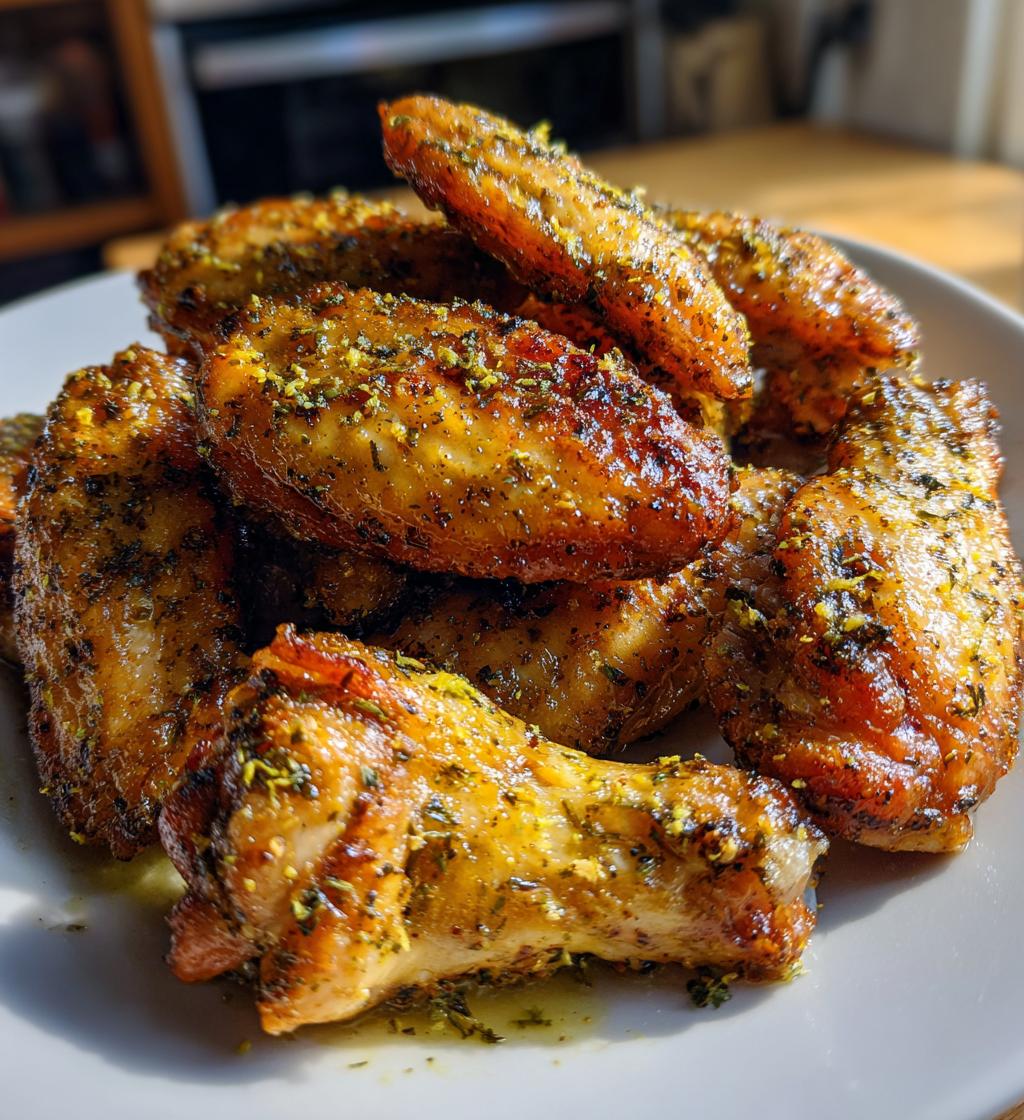 lemon pepper wings - detail 1