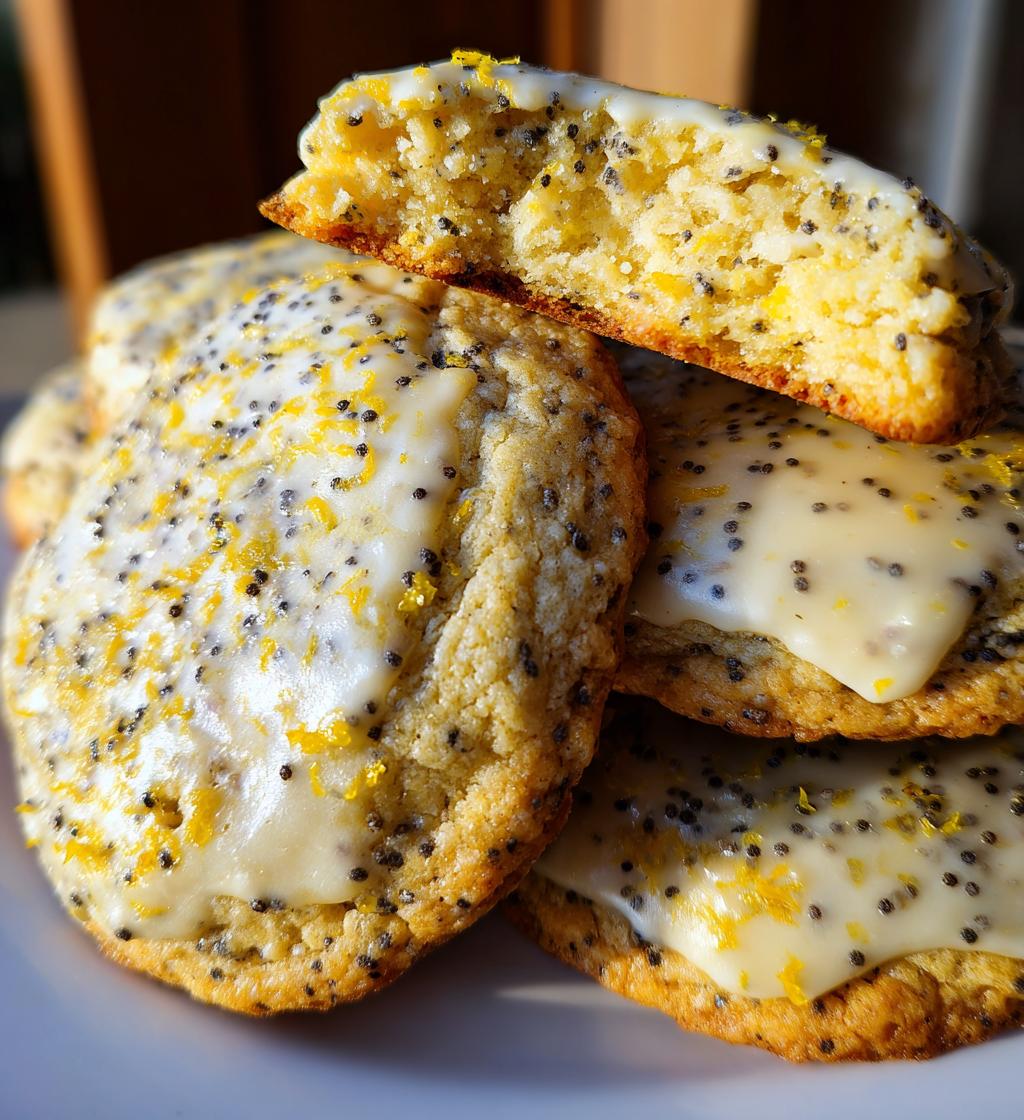 lemon poppy seed cheesecake cookies - detail 1
