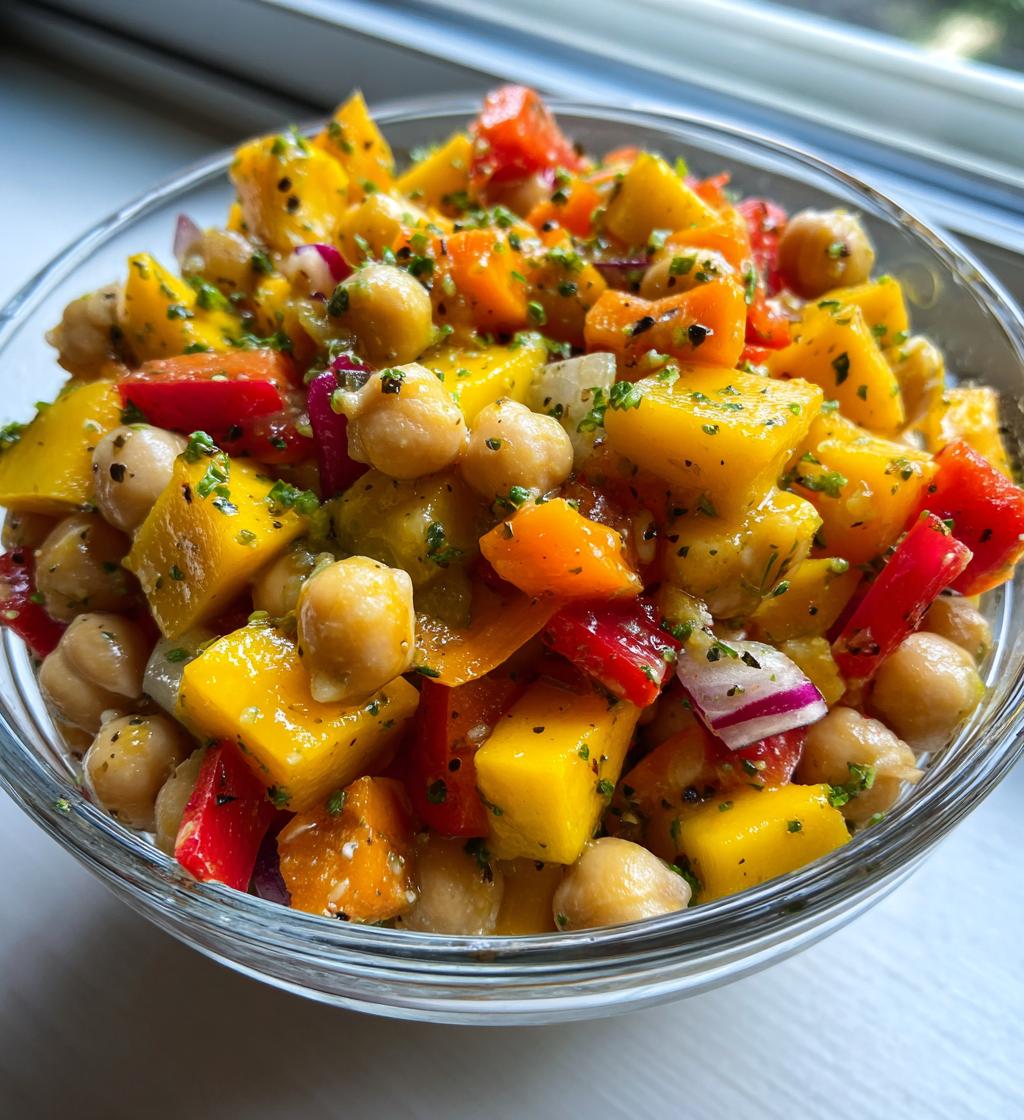 mango chickpea salad