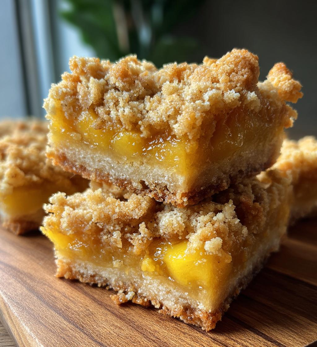 mango crumb bars - detail 1