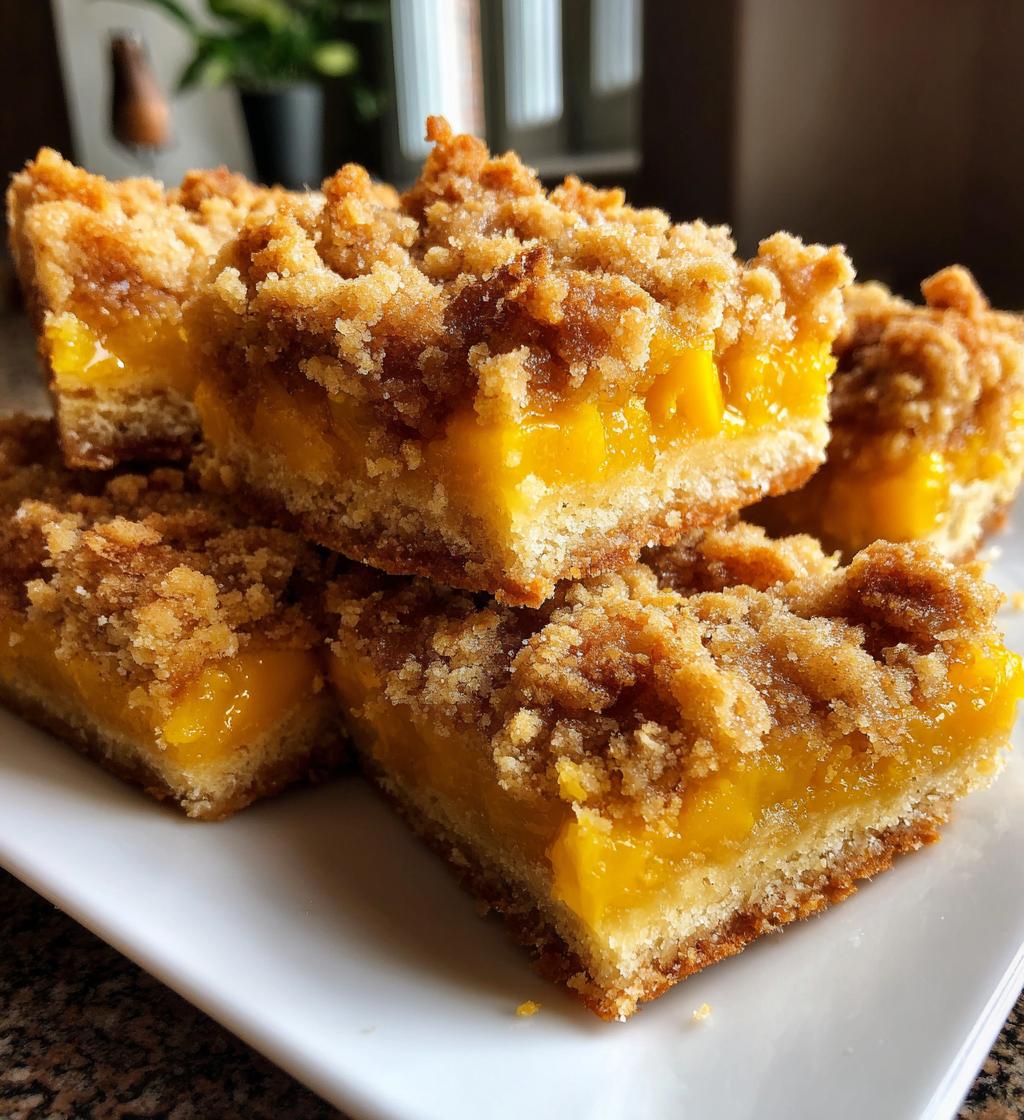 mango crumb bars