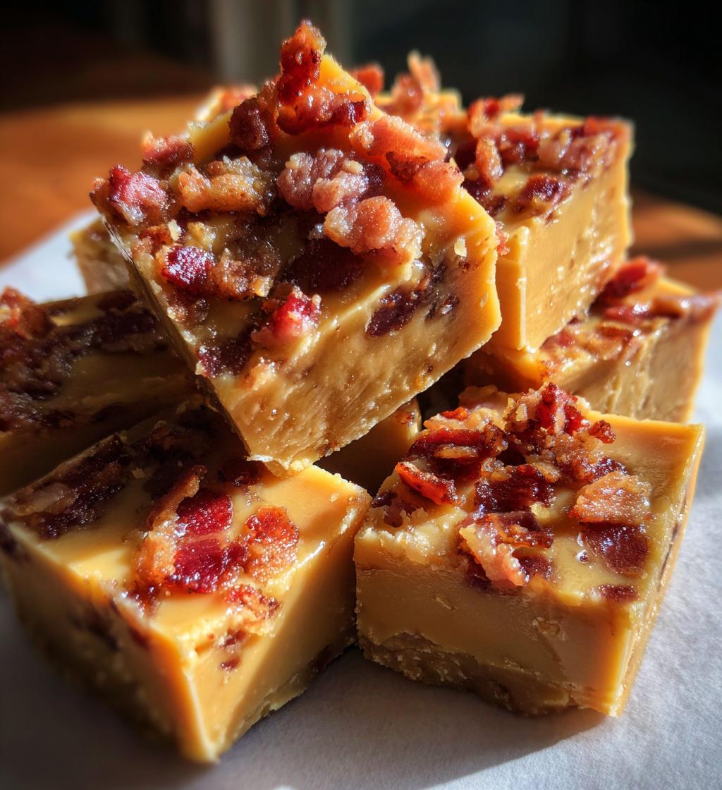 maple bacon fudge - detail 1
