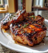 maple glazed pork chops