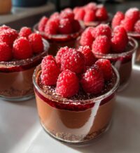 marry me no bake raspberry chocolate mousse cups
