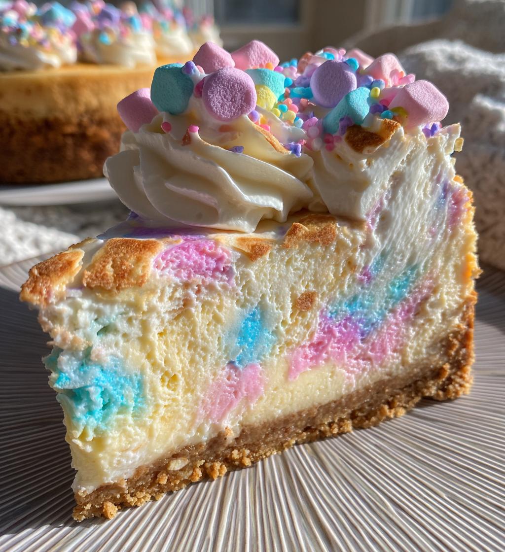 marshmallow whip cheesecake - detail 1