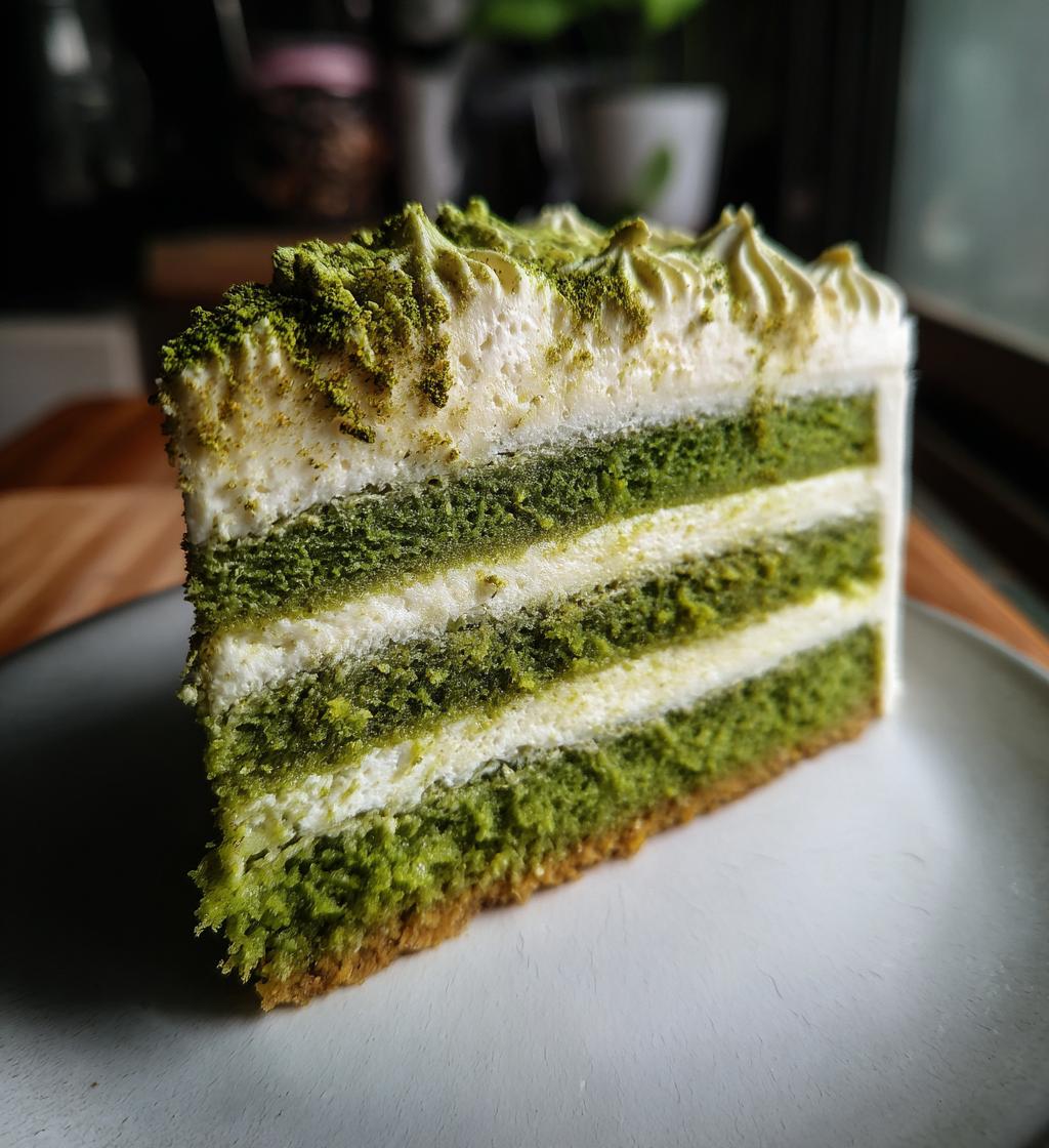matcha dream cake - detail 1