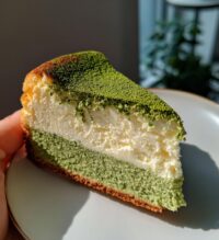 matcha japanese cheesecake