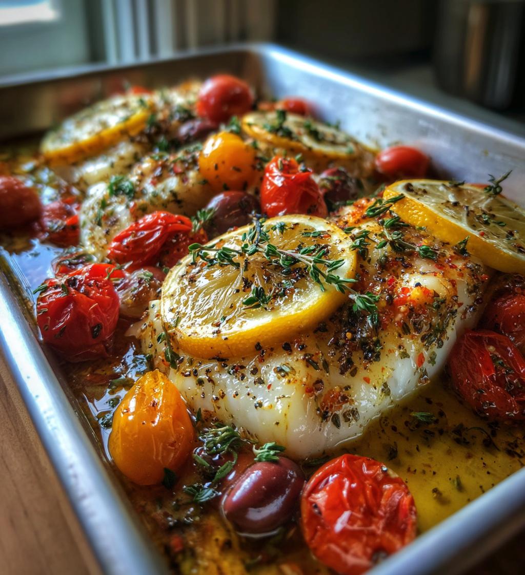 mediterranean baked cod