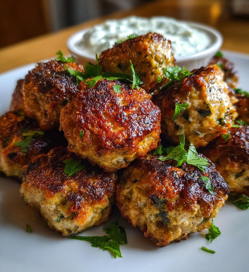 mediterranean chicken meatballs