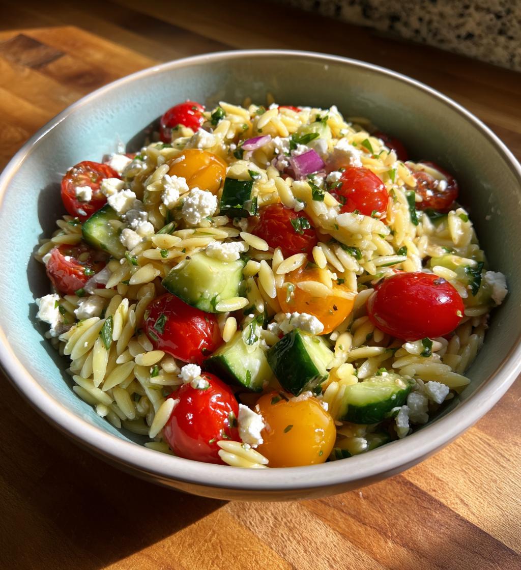 mediterranean orzo pasta salad