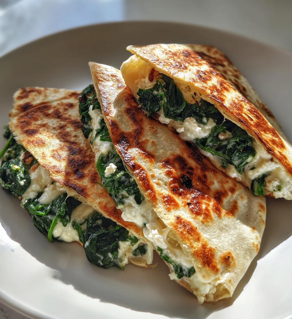 mediterranean quesadillas spinach feta mozzarella