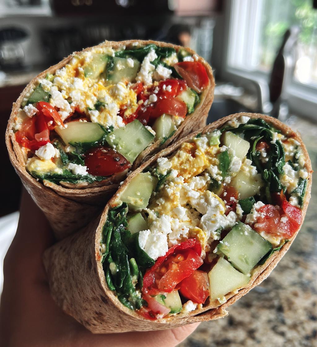 mediterranean veggie wraps