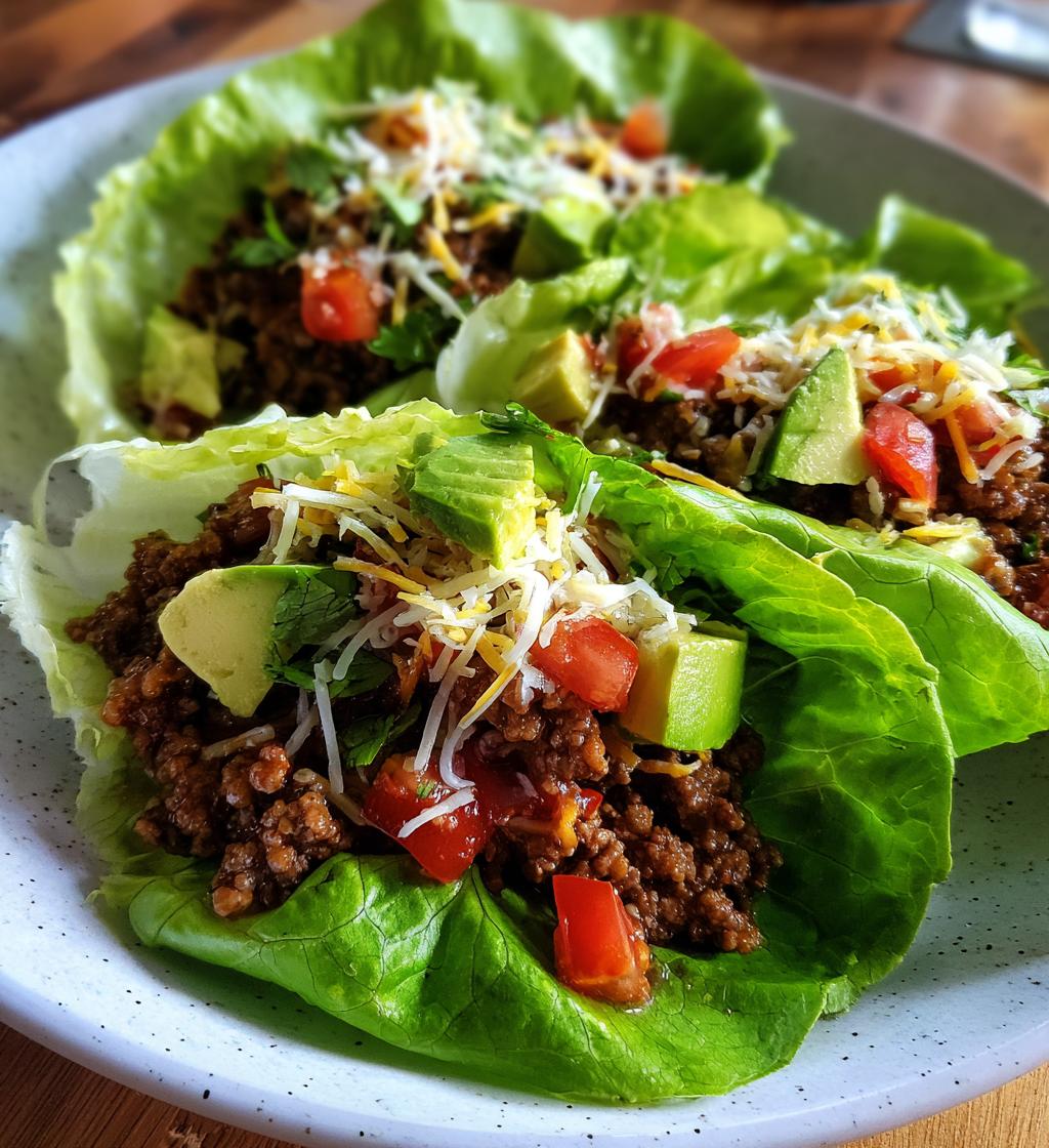 mexican ground beef lettuce wraps