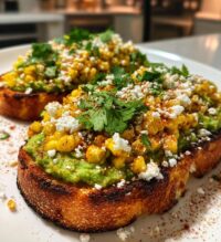 mexican street corn avocado toast