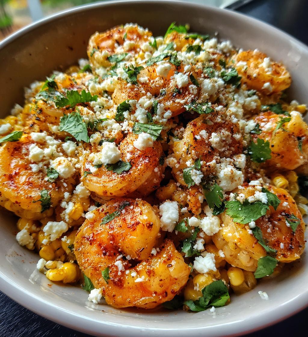 mexican street corn shrimp - detail 1