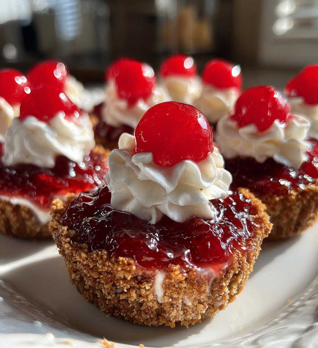 mini cherry cream cheese pies - detail 1