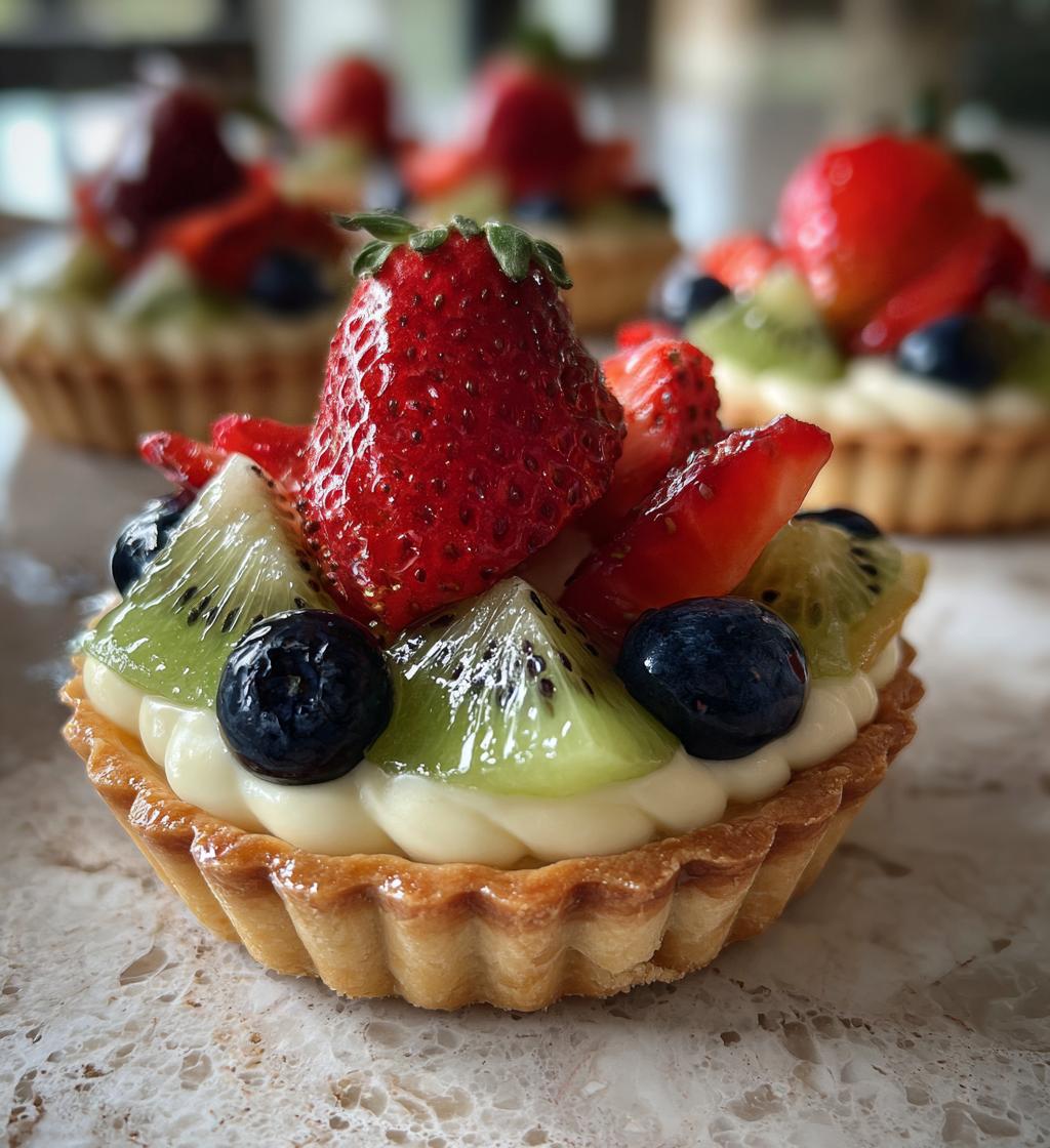 mini fruit tarts with pastry cream