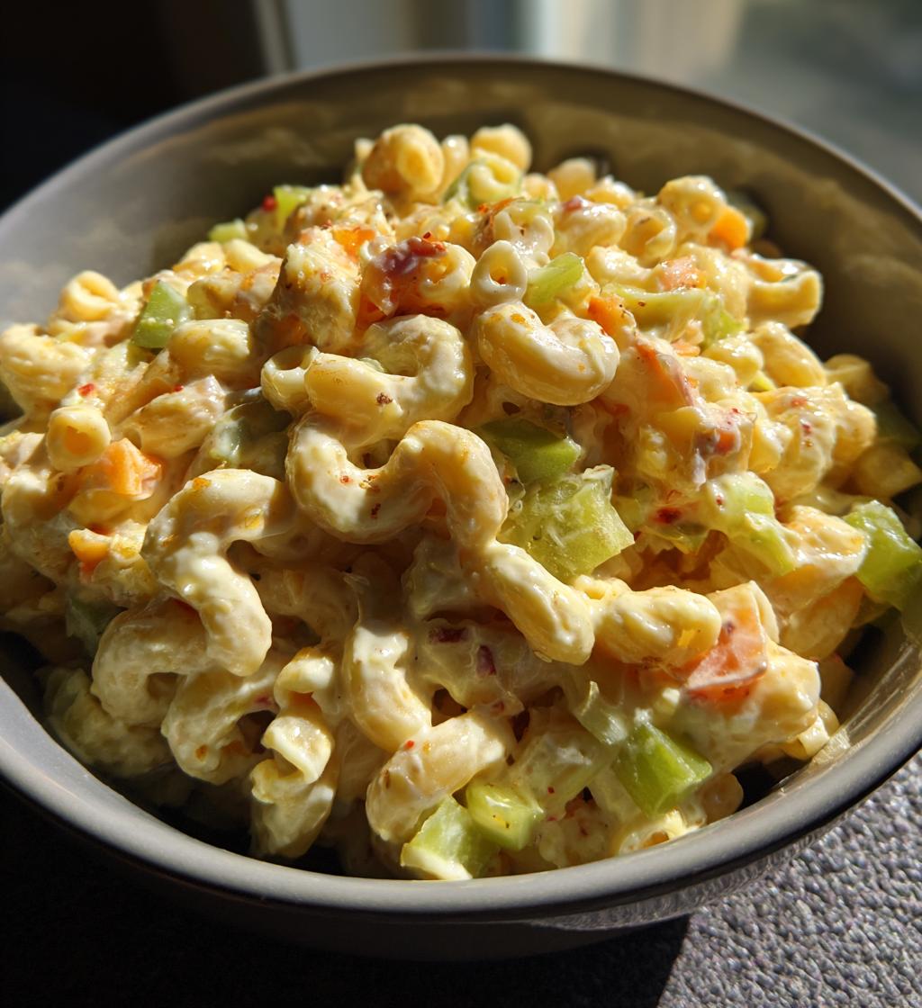moms signature macaroni salad - detail 1