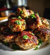 mushroom chicken meatballs