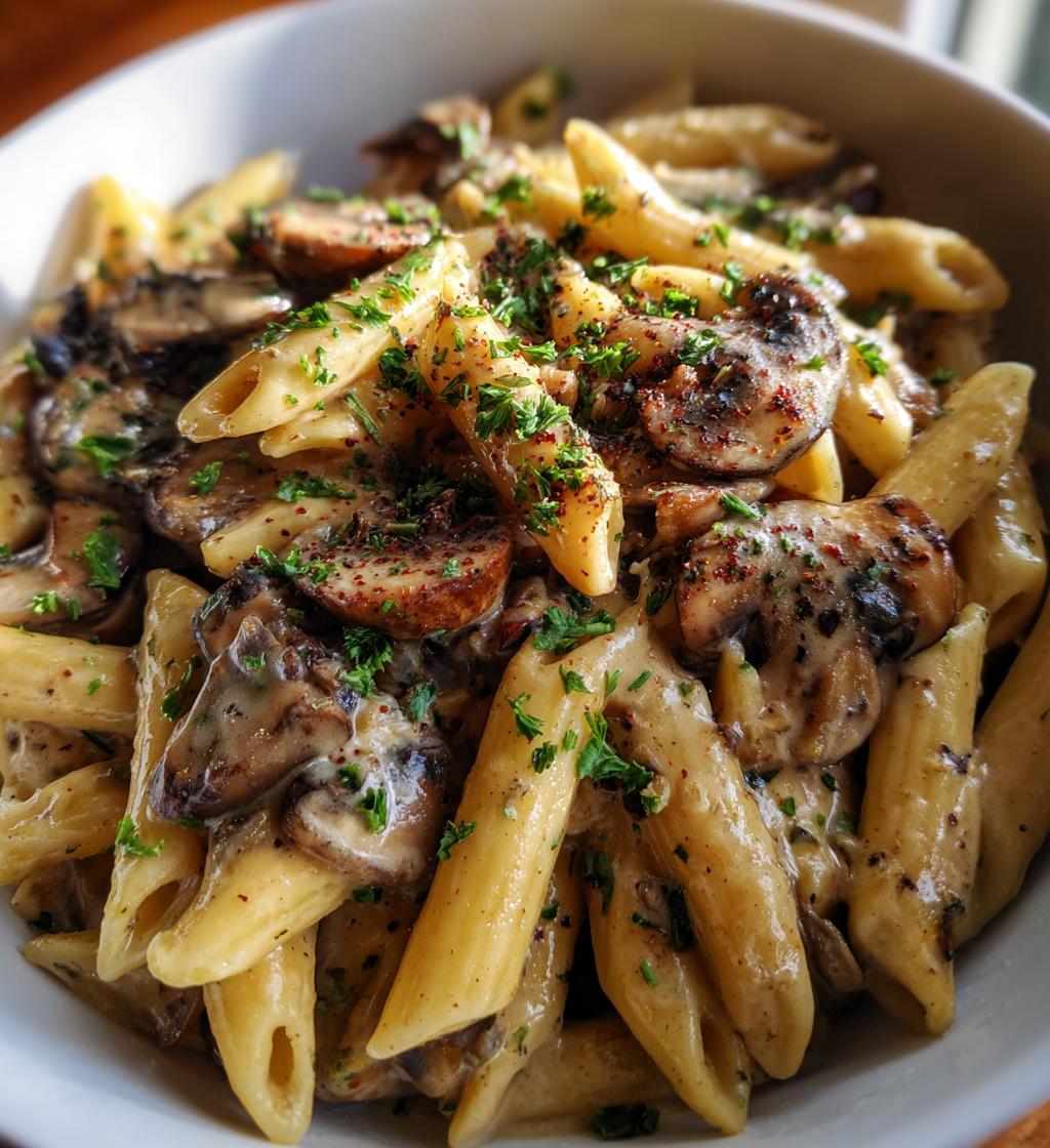 mushroom stroganoff pasta
