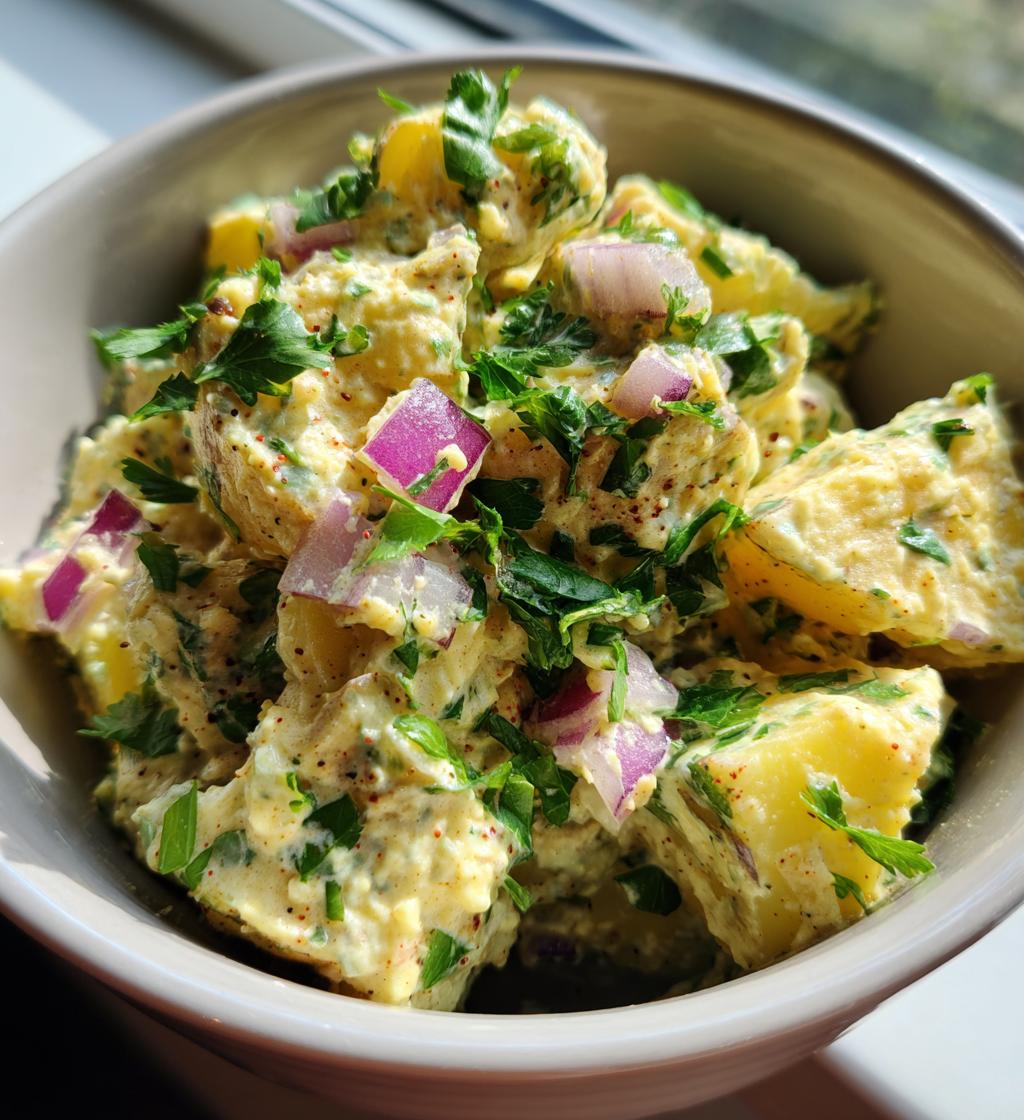 mustard potato salad - detail 1