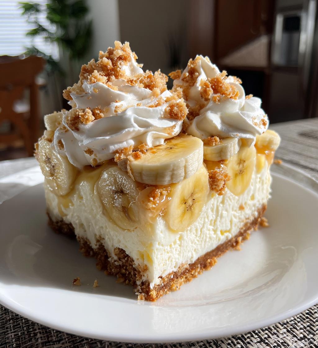 no bake banana pudding cheesecake - detail 1