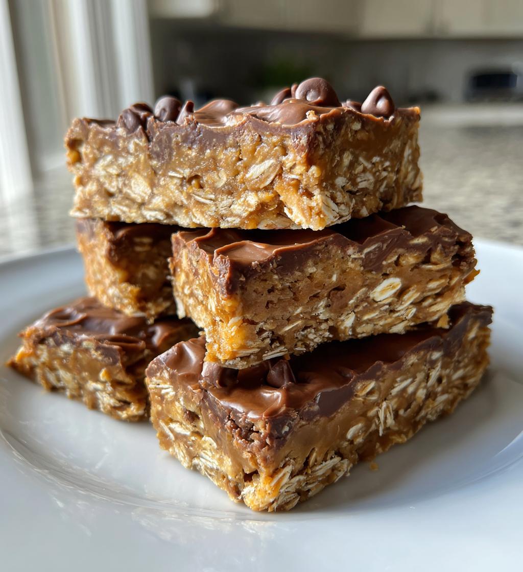 no bake peanut butter oatmeal bars