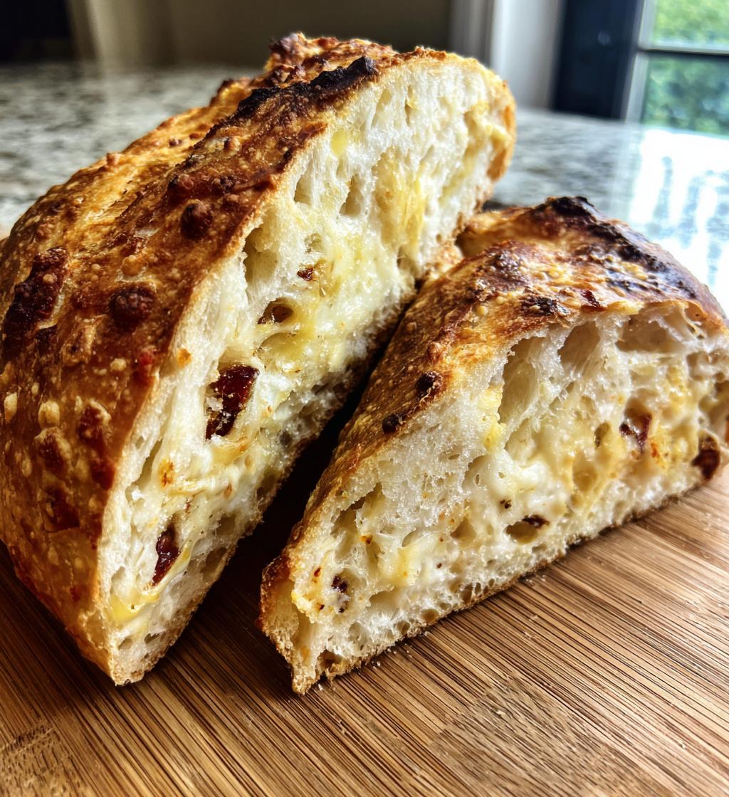 olive cheese bread - detail 1