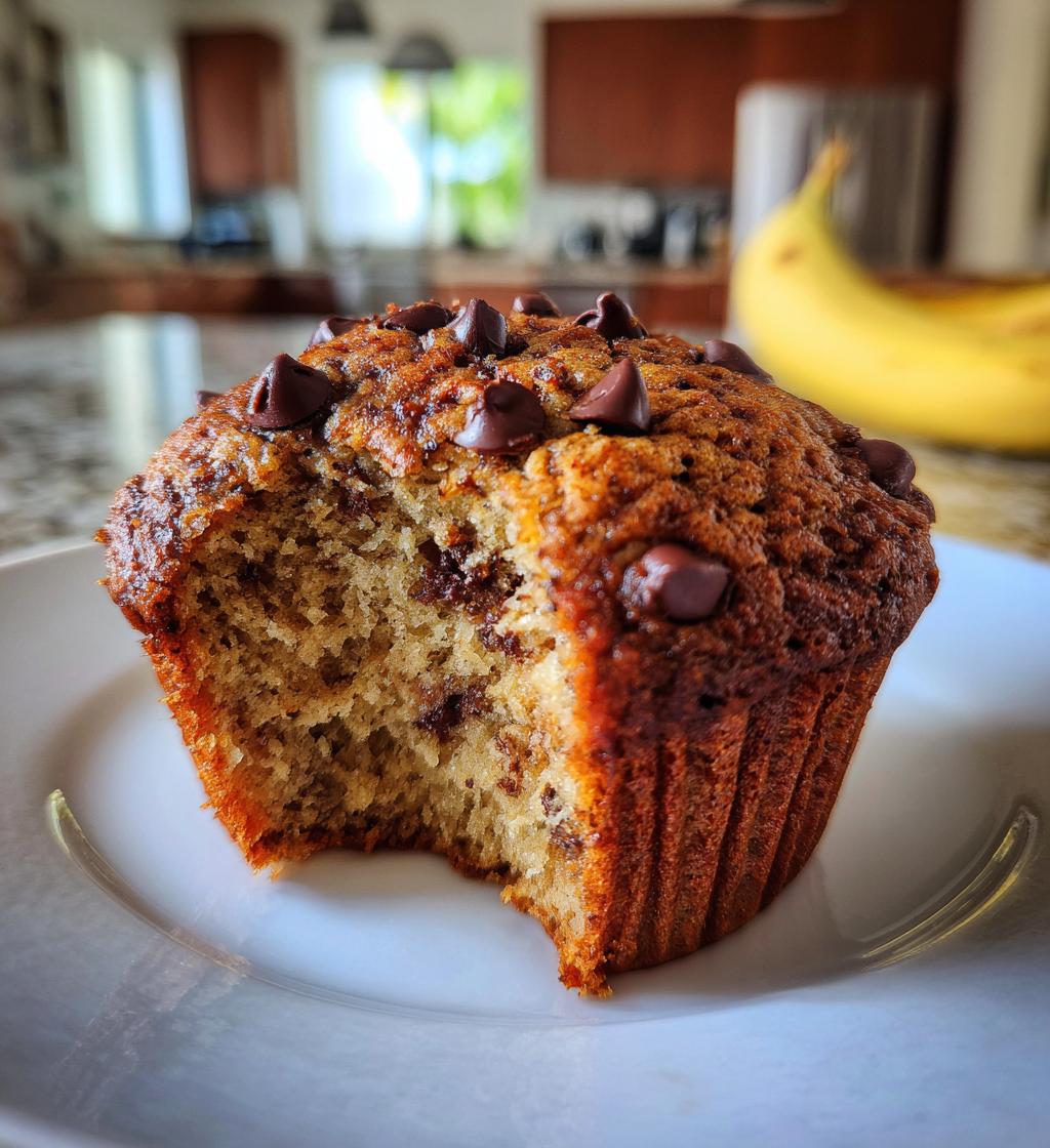 one bowl banana chocolate muffins