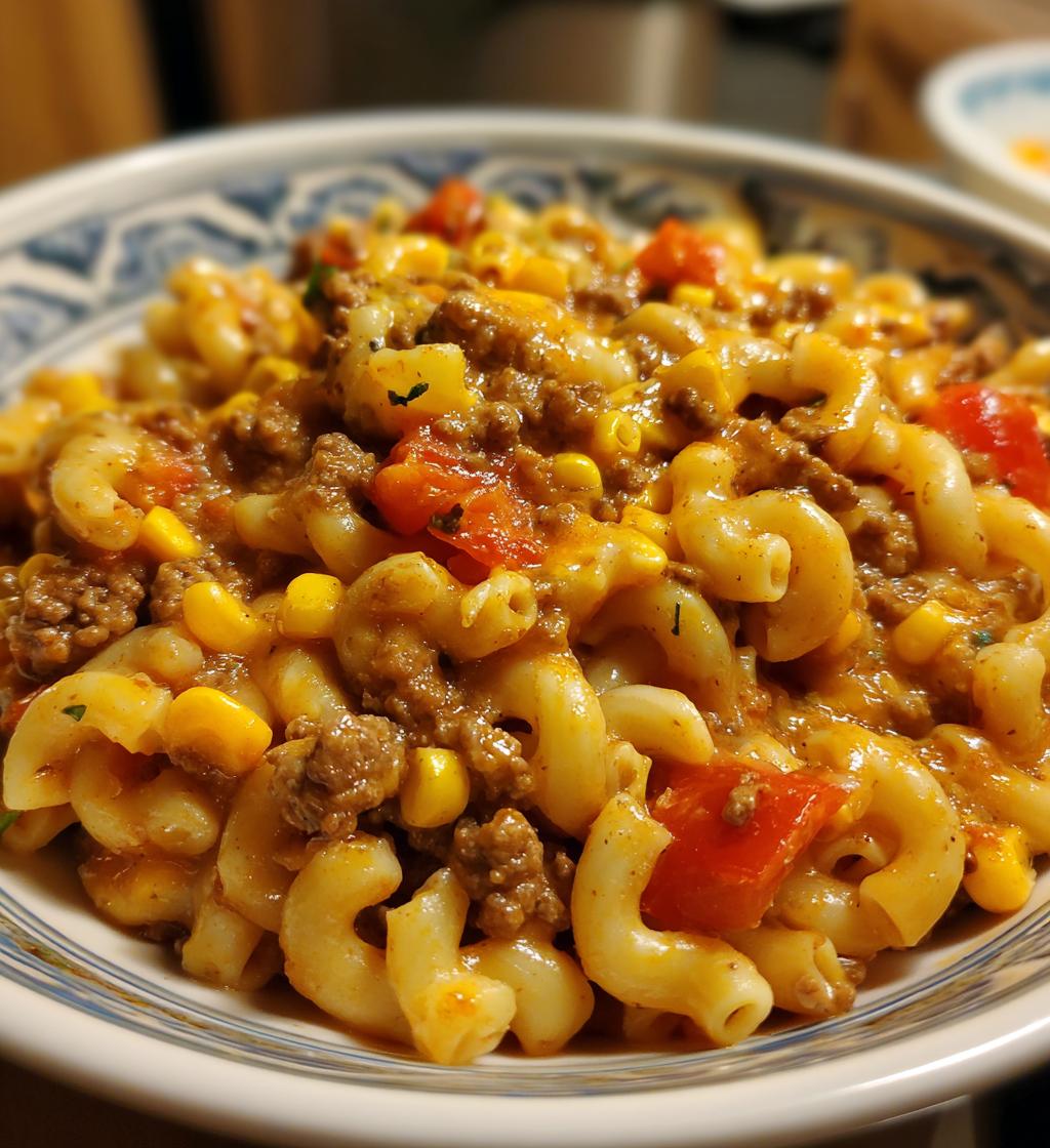 one pot beef taco pasta