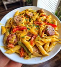 one pot cheesy sausage pasta