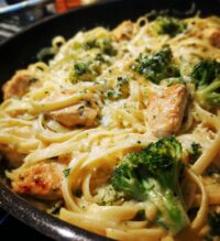 one pot chicken broccoli alfredo